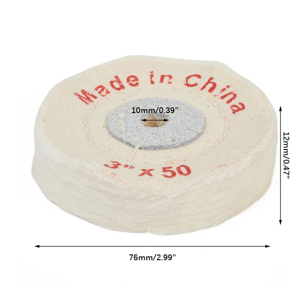 Cloth Buffing Wheel for Rotary Tool Grinder (Universal Fit)