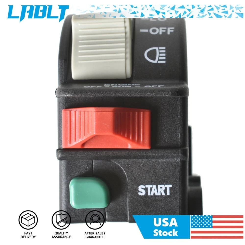 Start Light Run Stop Handle Bar Switch for Polaris Predator 500 (2003–2006)