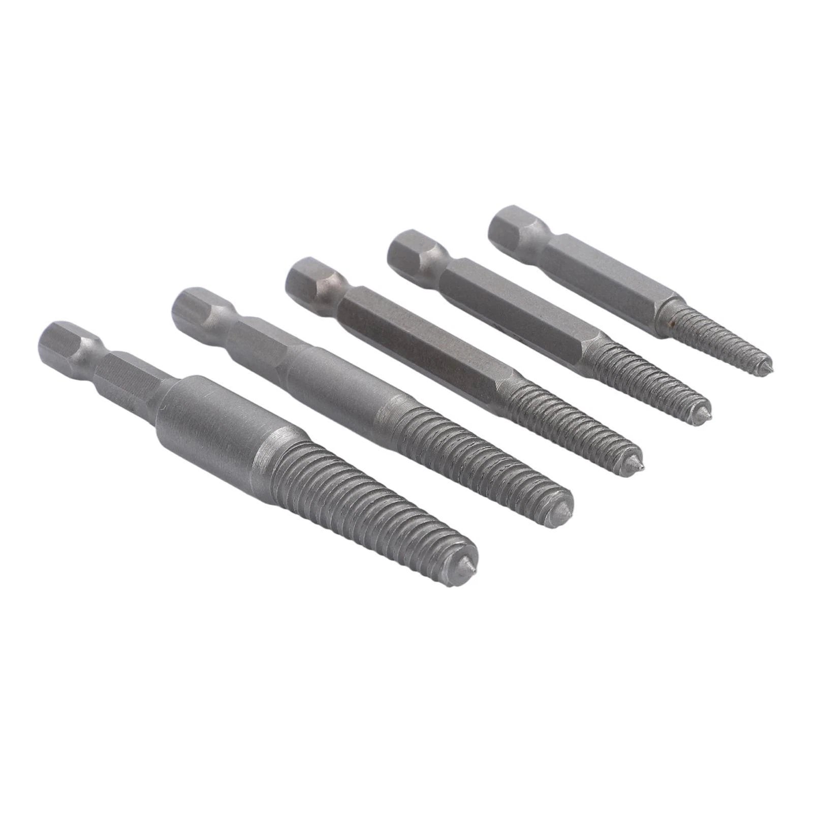 5 Pcs Hex Screw Extractors for Universal Use (1/4 Inch)