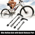 Quick Release Axle Set 9.5mm Front Rear Hollow Metal for Mountain Bike