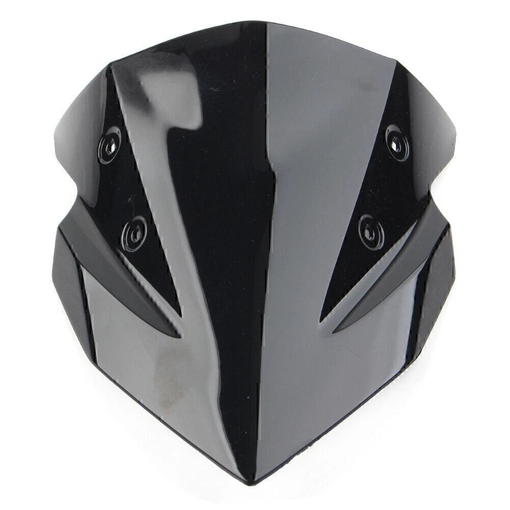Black Motorcycle Windshield Windscreen For Kawasaki Z400 2018-2022 2021 2020 19