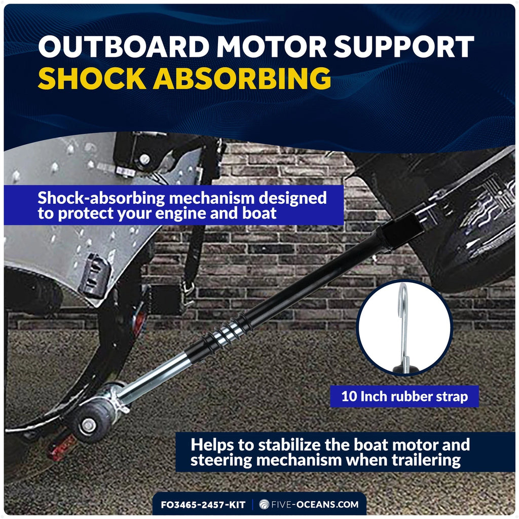 Adjustable Transom Saver for Outboard Up to 200 HP (3" Roller)