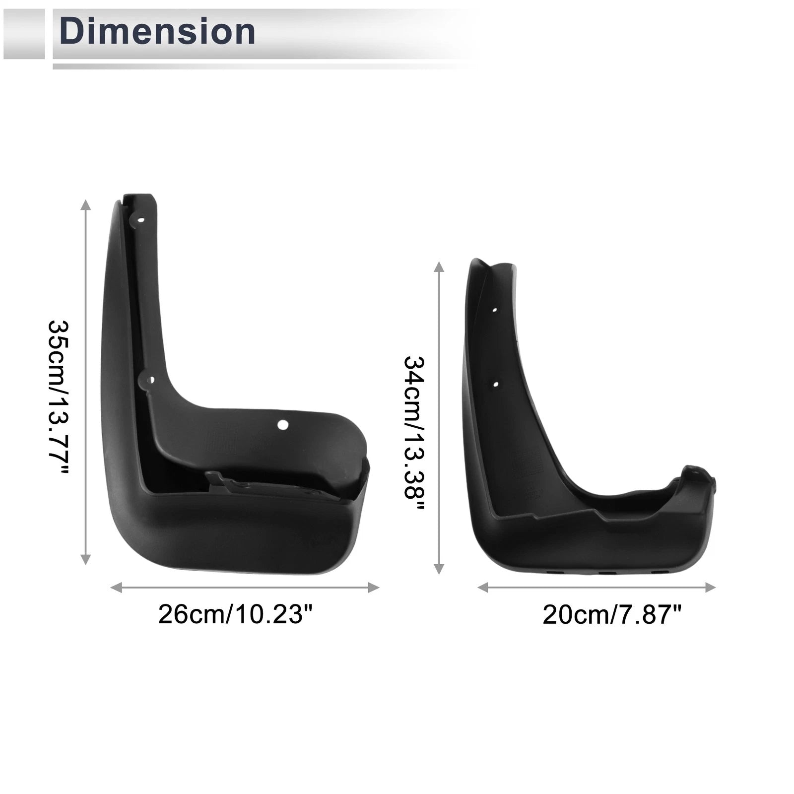 Mud Flaps Splash Guards 1-Set Mud Guards for BMW 3 Series F30 F35 (2013–2019)