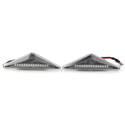 2pcs Clear Flow Marker Side Turn Signal LED Lights Indicators For Ford Focus MK1