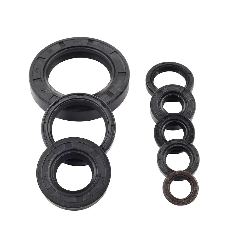 8-Piece Engine Oil Seal Kit for Honda CR250R (1992–2001)