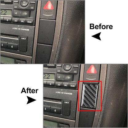 Radio CD Panel Side Button Cover Trim for Volkswagen Passat B5 (2001–2005)