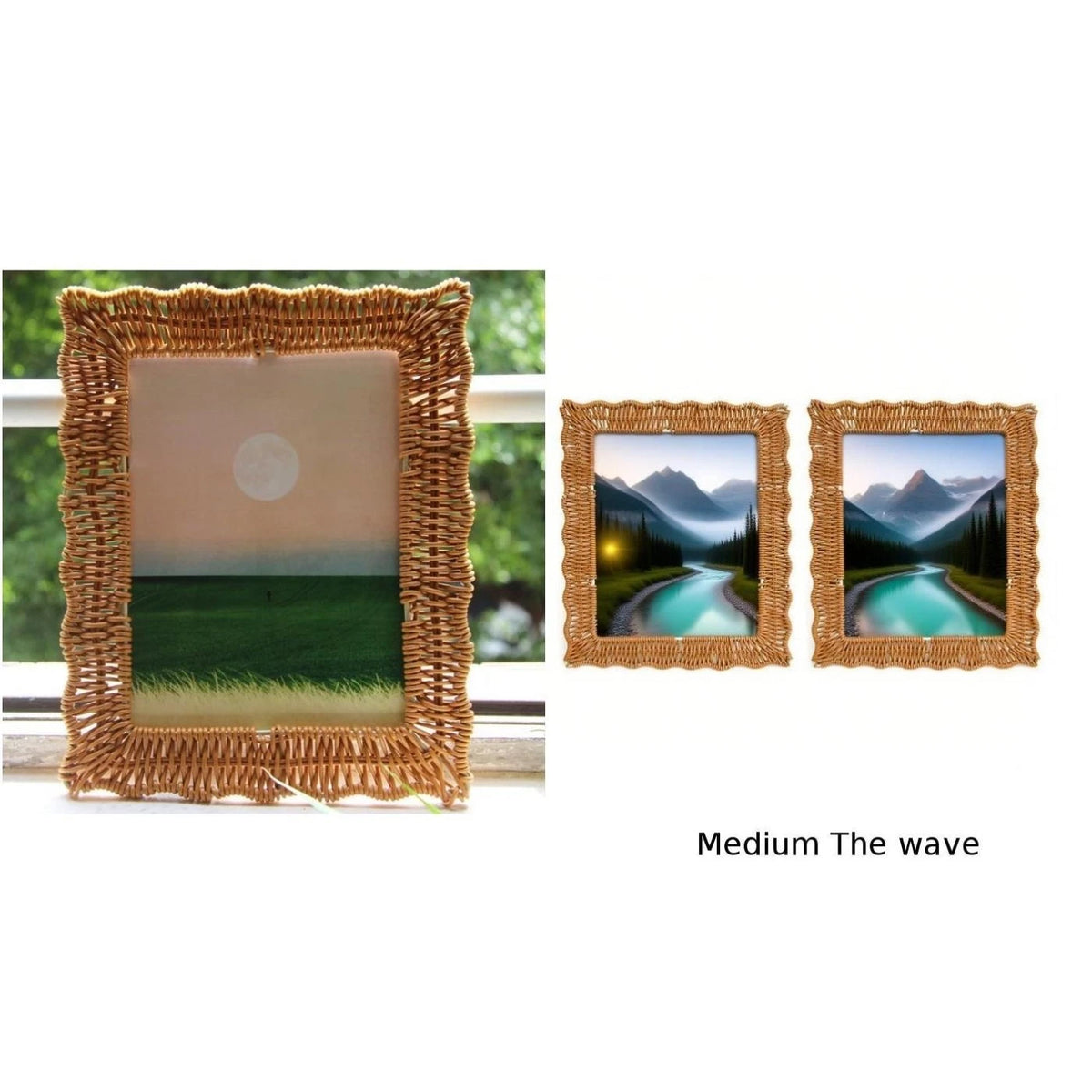 Rattan Frames for Indoor Decoration (Boho Style)