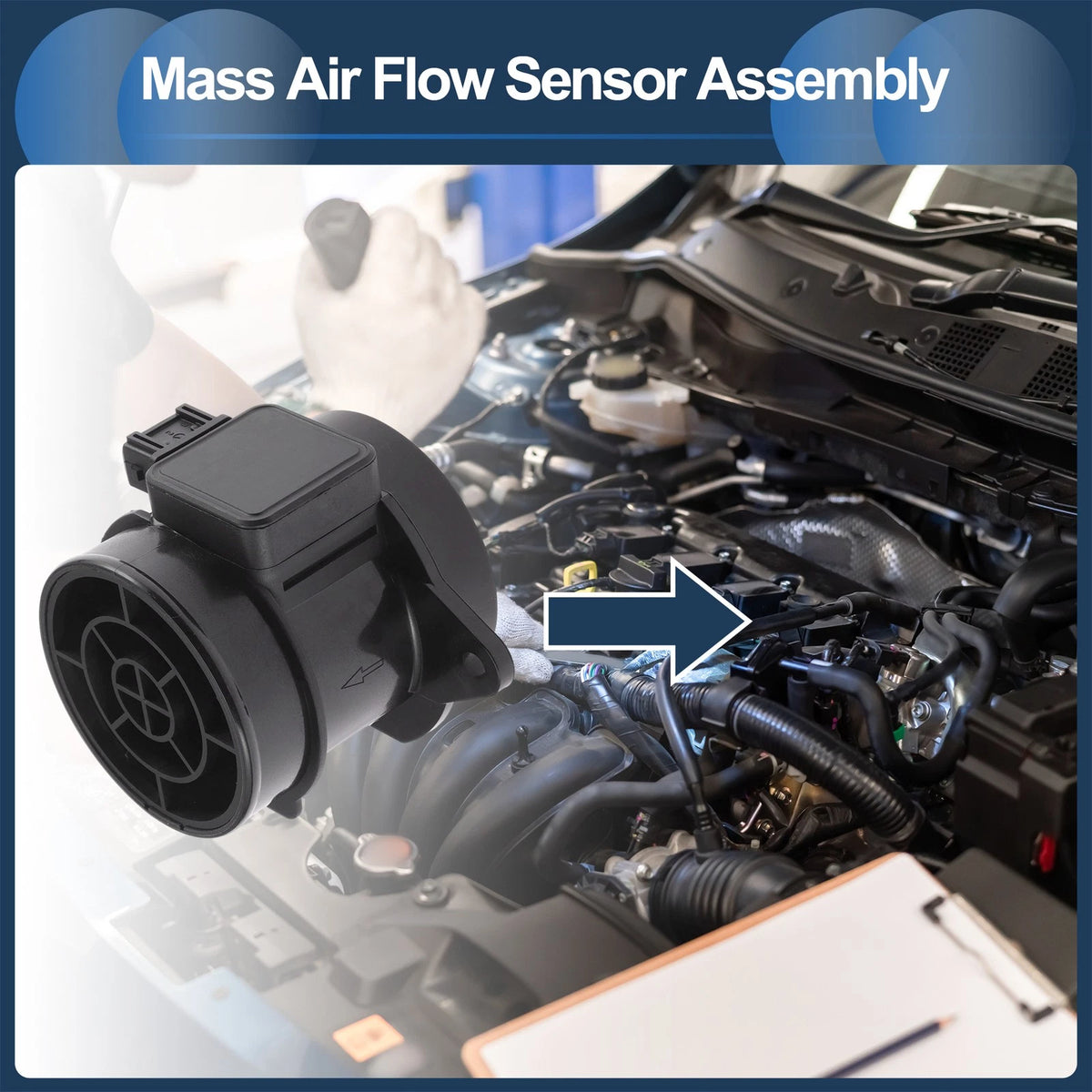 Mass Air Flow Sensor Assembly No. 0K32A12210 for Kia Rio (2000–2005)