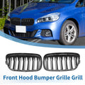 Pair Front Upper Bumper Grille for BMW 2 Series ActiveTourer (2014–2021)