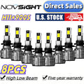 8X 9005 + H11 LED Headlight Combo for High/Low Beam Bulbs (Fits )