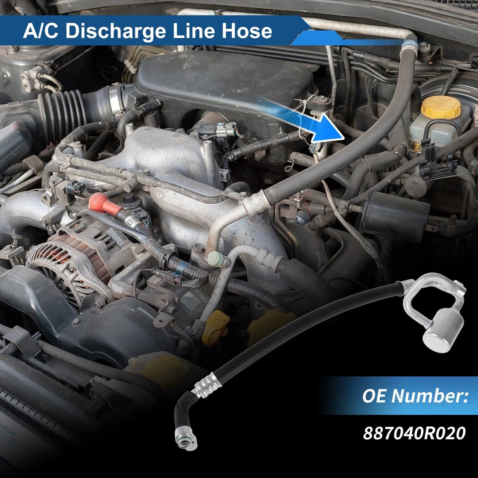A/C Refrigerant Liquid Hose Replacement for Toyota Highlander (2009–2015)