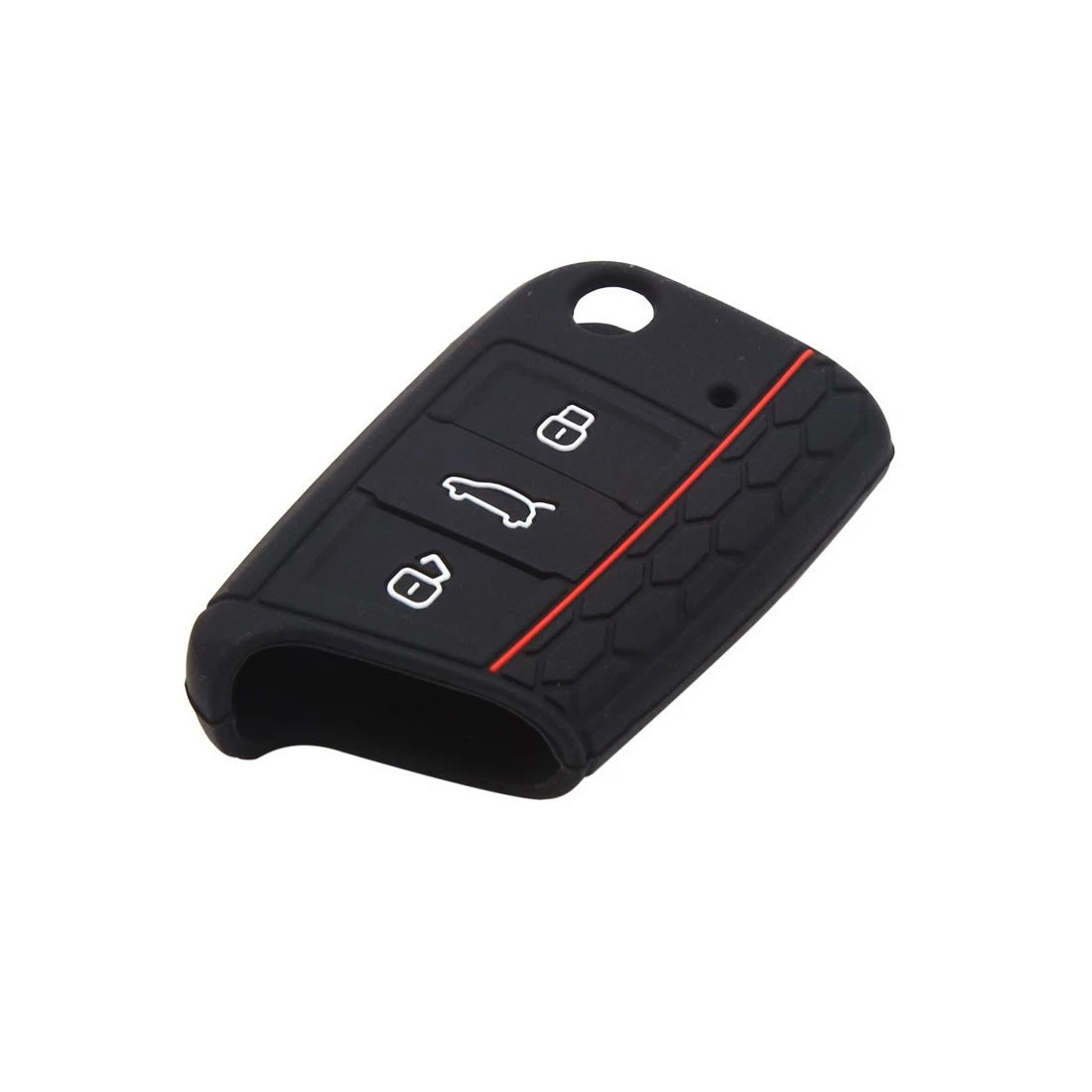 Silicone 3 Button Remote Key Cover Shell for Volkswagen and Skoda (2009–2024)