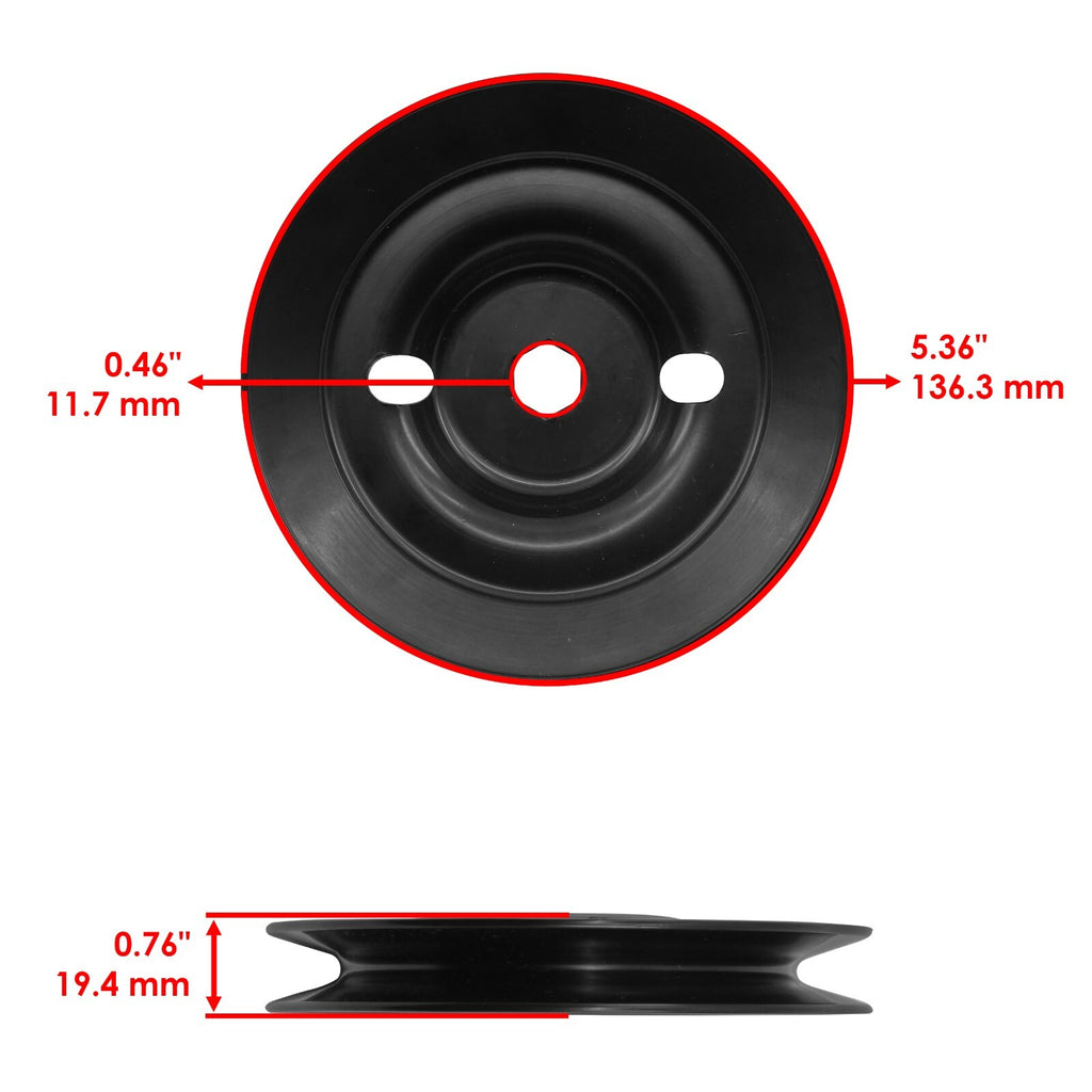 Deck Spindle with Blade and Pulley Replacement for John Deere X304 X310 (2004–2015)