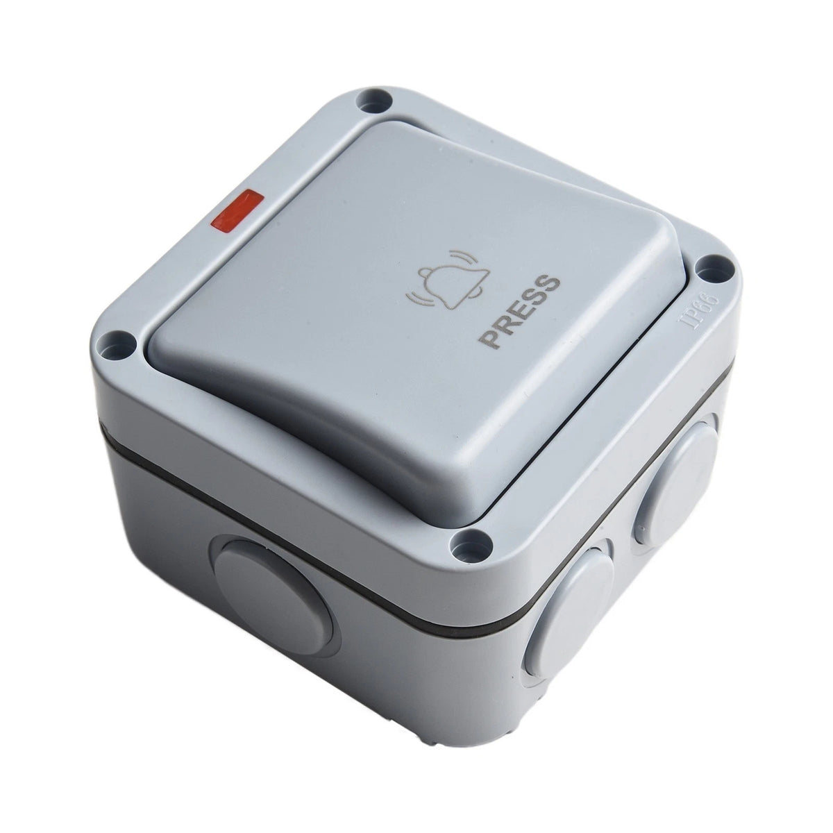 Gray Finish IP66 Outdoor Doorbell Button Switch
