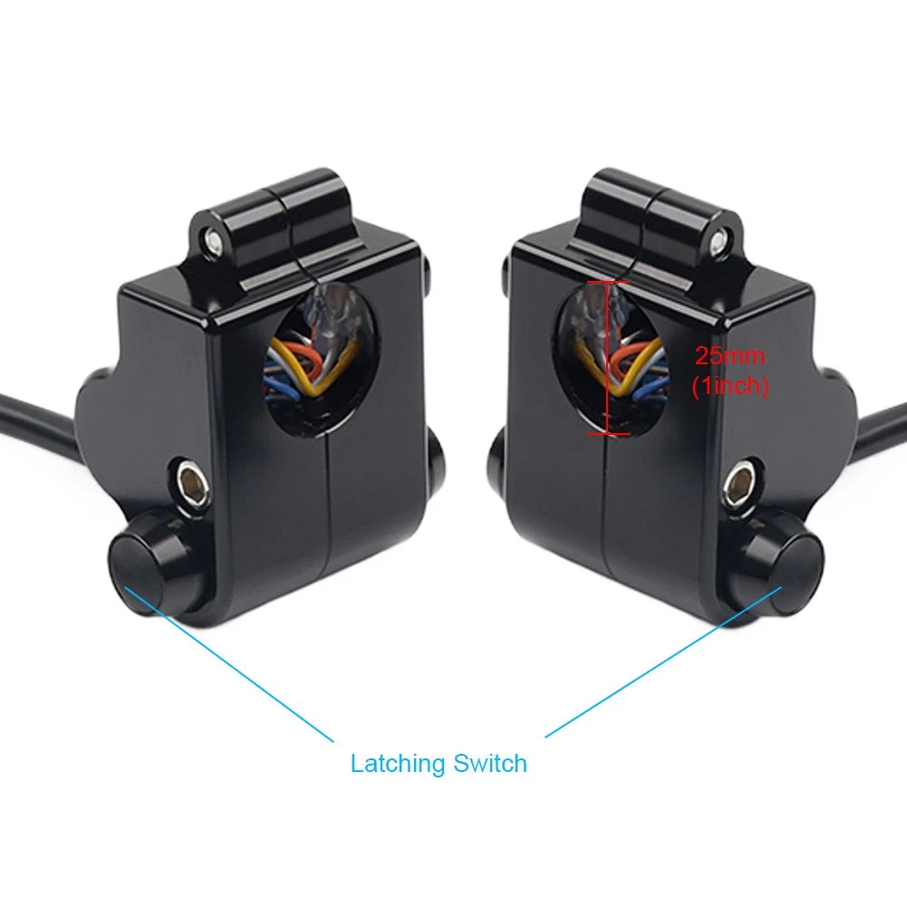 Motorycle CNC 1" 25mm Handlebar Switch Controls Housing For Harley Universal A