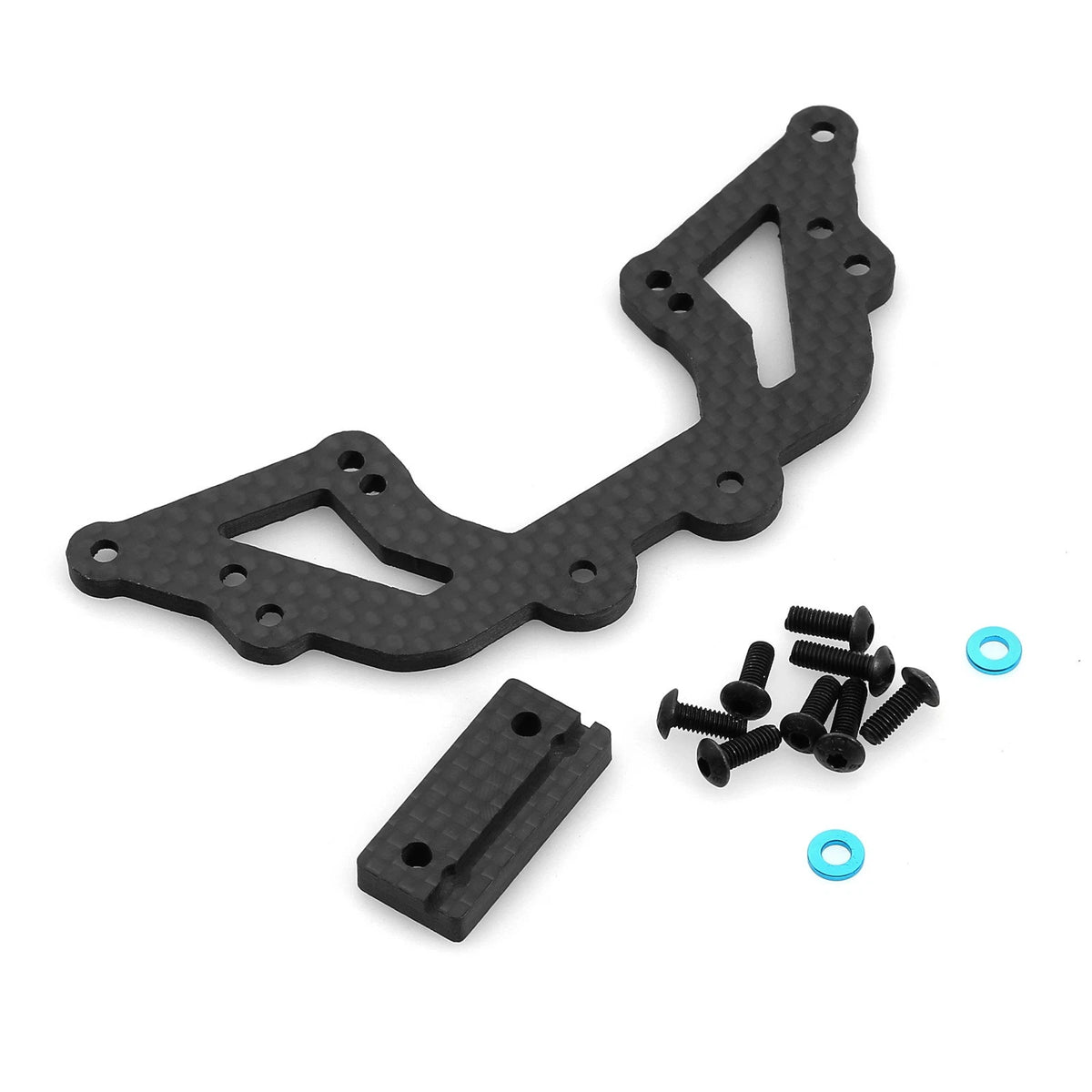 2nd Floor Plate Steering Mount with Screws for Tamiya XV01 (2010–2015)