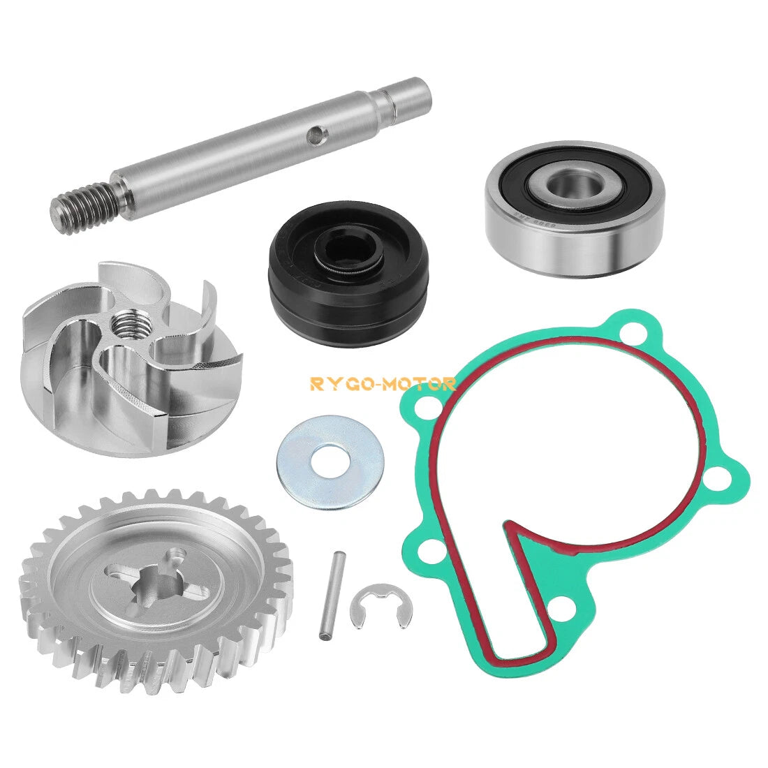 Water Pump Impeller Gear Bearing Seal Kit & Gasket for Yamaha Banshee 350 (1987–2006)