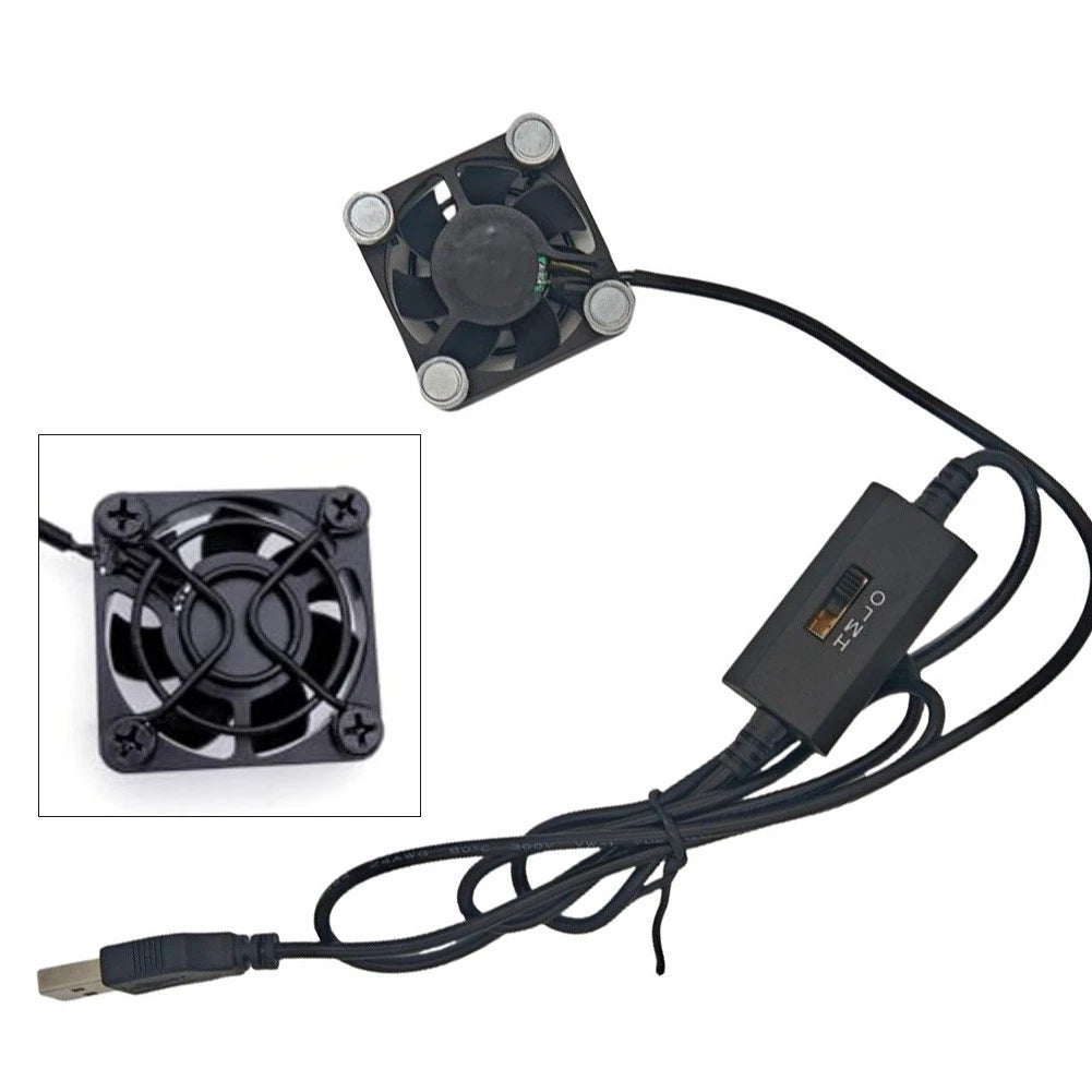 40mm USB Fan with 3 Adjustable Speeds for Enhanced Cooling Performance