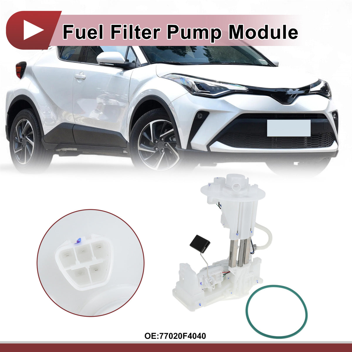 Electric Fuel Pump Assembly Replacement for Toyota C-HR 2.0L 2017–2020
