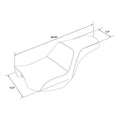 Driver Passenger Seat for Harley Dyna Wide Glide FXDWG Fat Bob FXDF (2006–2017)
