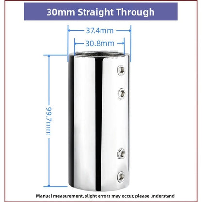 316 Stainless Steel Boat Pipe Connector for Marine Pipes (25mm, 32mm)