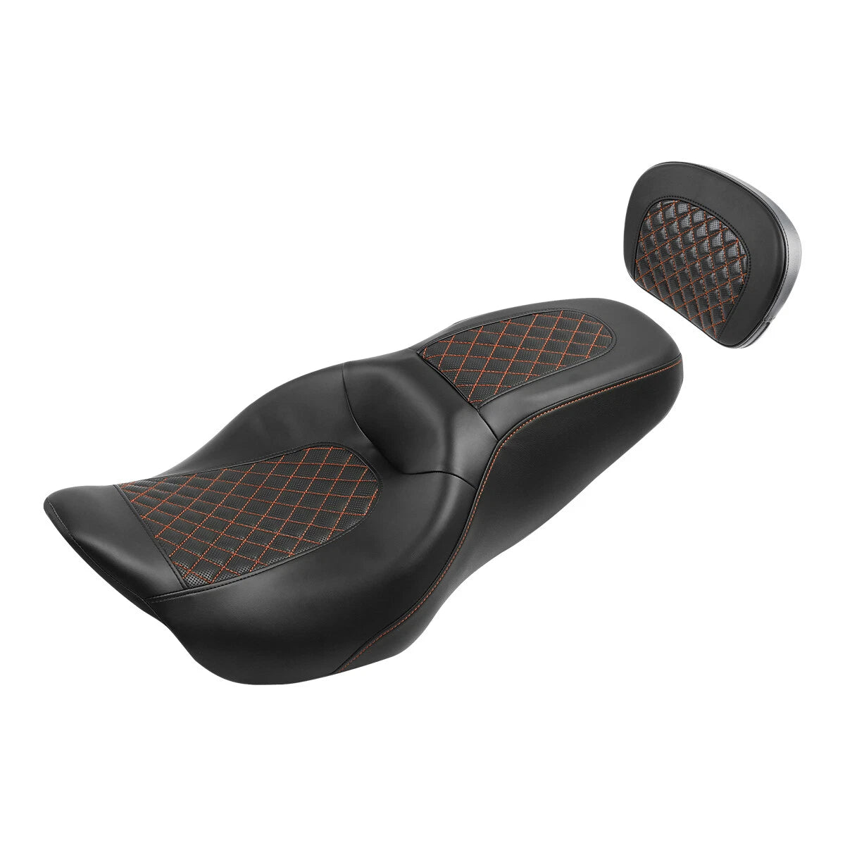 Driver Passenger Seat & Backrest Pad for Harley Electra Road Glide (2009–2023)