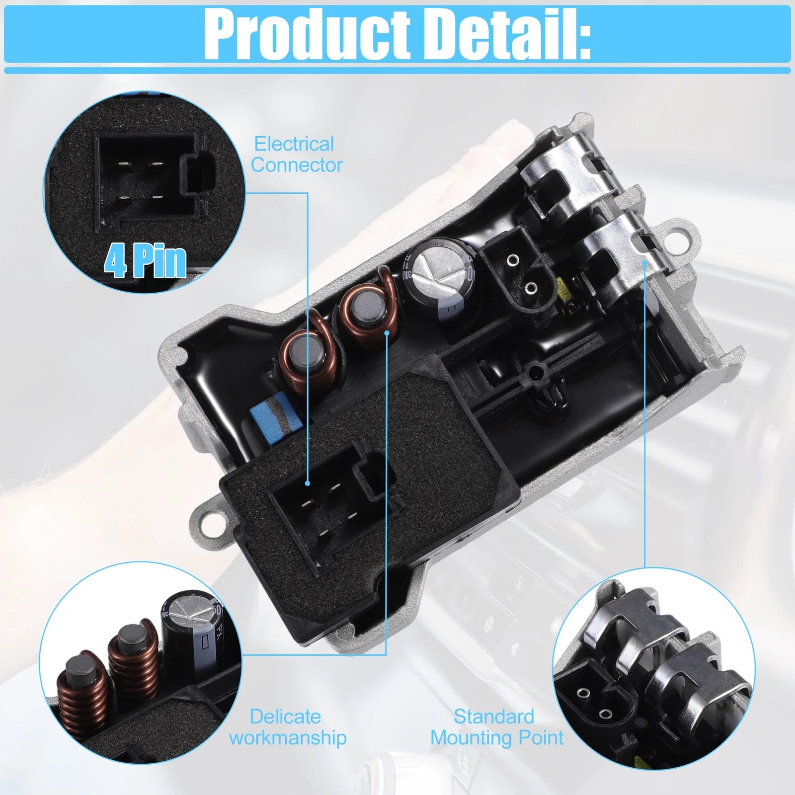 HVAC Heater Blower Motor Resistor for Mercedes-Benz E320 (1994–2005)