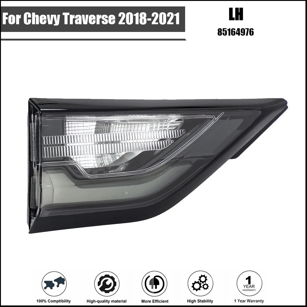 Left Tail Light Lamp for Chevy Traverse (2018–2021) LED Redline Pkg Inner