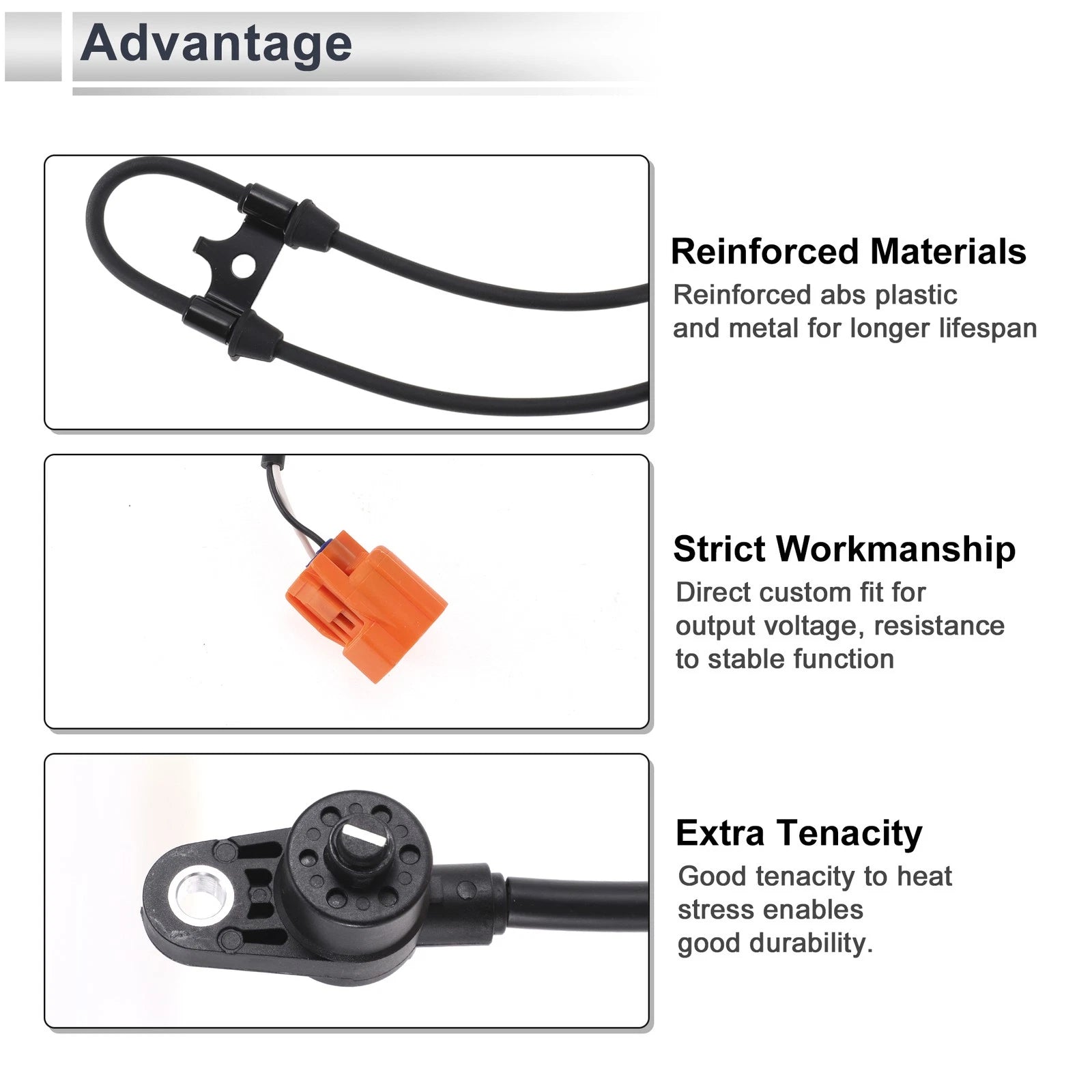 ABS Wheel Speed Sensor No. 57455S3VA11 for Acura MDX (2003–2006) Front Left