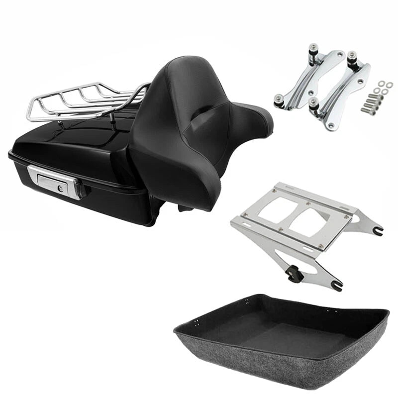 Chopped Trunk Backrest Rack for Harley Touring CVO Road Glide (2014–2026)