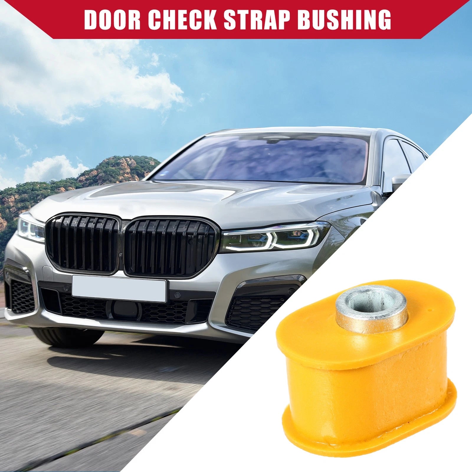 4pcs Door Check Strap Bushing Replacement for BMW 7 Series E65 (2002–2008)