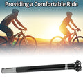 Seat Post for Bike 30.8x400mm Replacement Durable Saddle Tube Black Gray