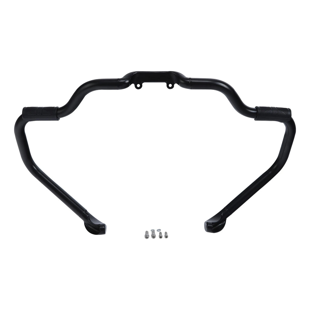Chrome/Black Mustache Engine Guard Crash Bar for Indian Chieftain (2014–2023)