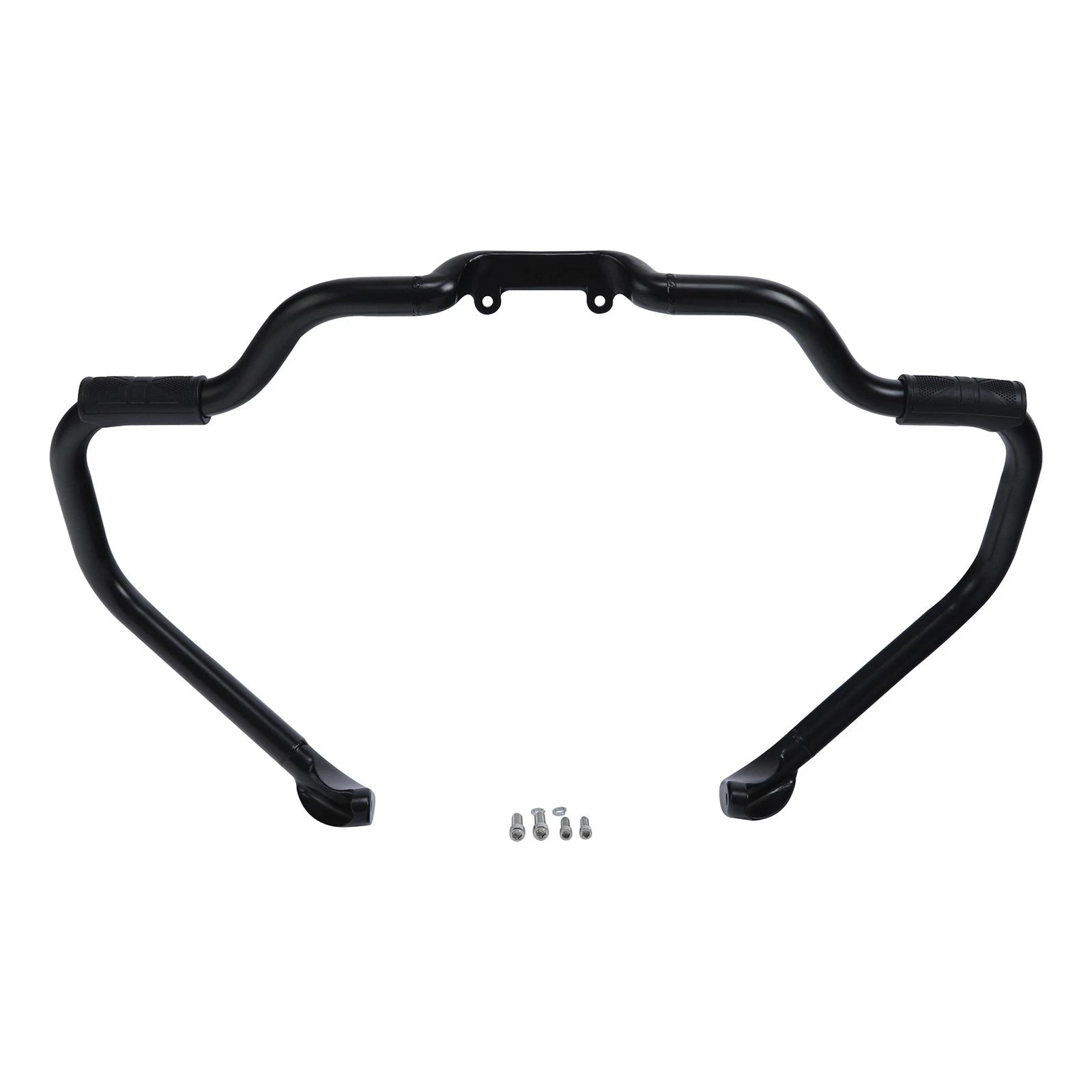 Chrome/Black Mustache Engine Guard Crash Bar for Indian Chieftain (2014–2023)