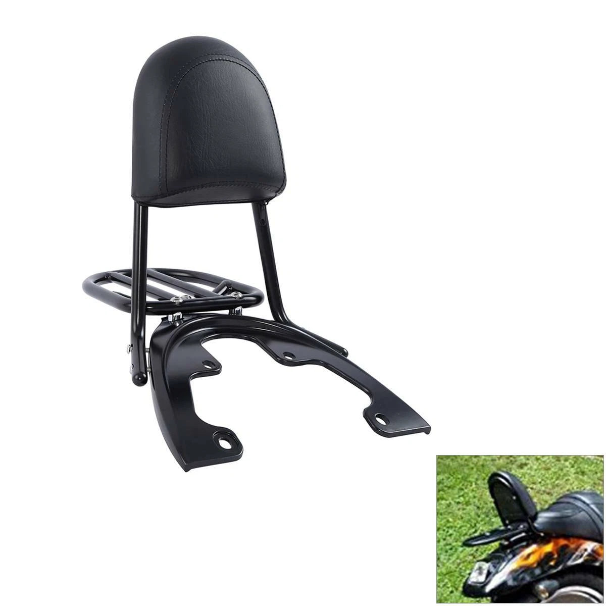 Sissy Bar Backrest with Baseplate for Harley V-Rod Night Rod (2007–2011)