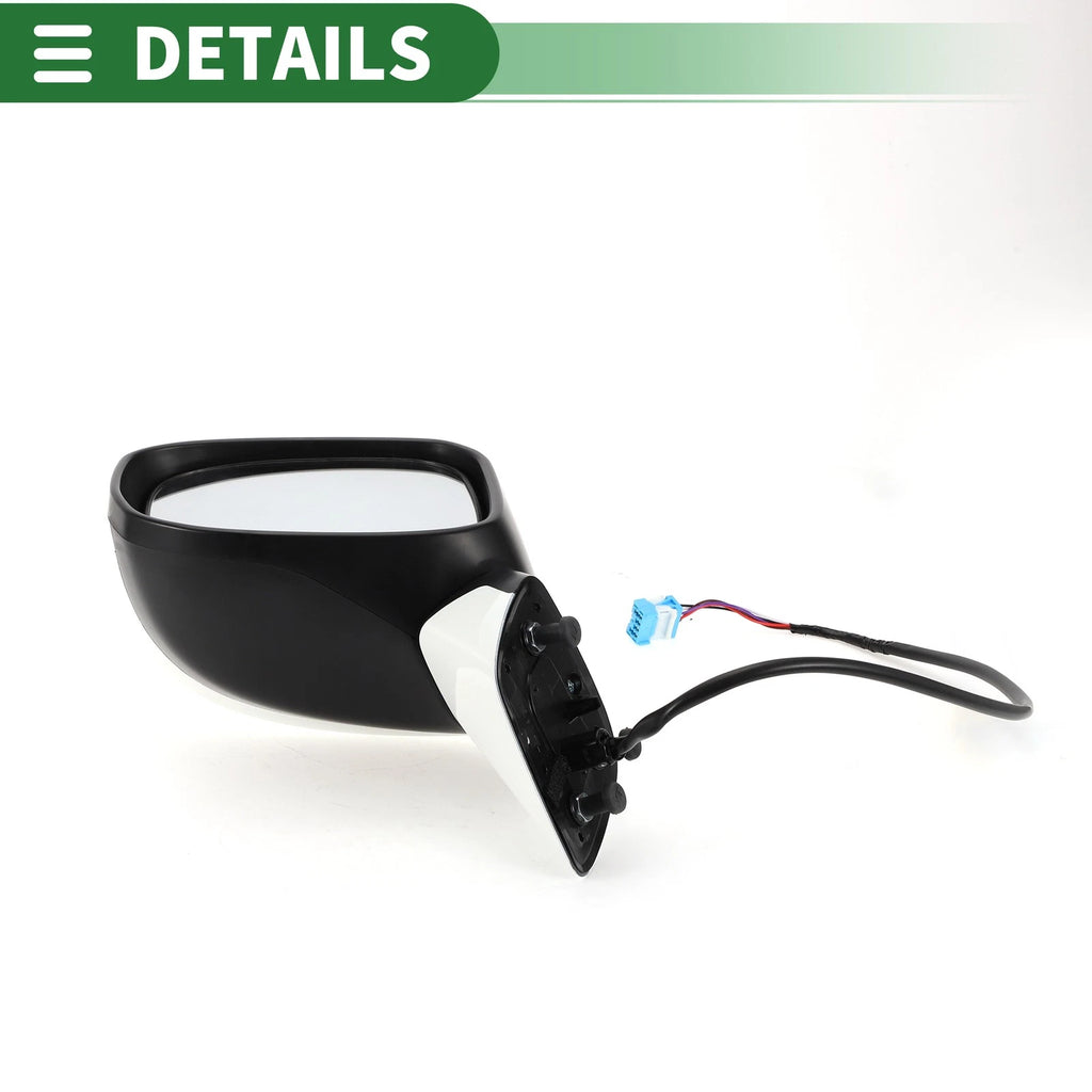Left Side Door Mirror for Honda Civic (2012–2013) Manual Folding White