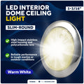 LED Interior Dome Ceiling Light for (12V)