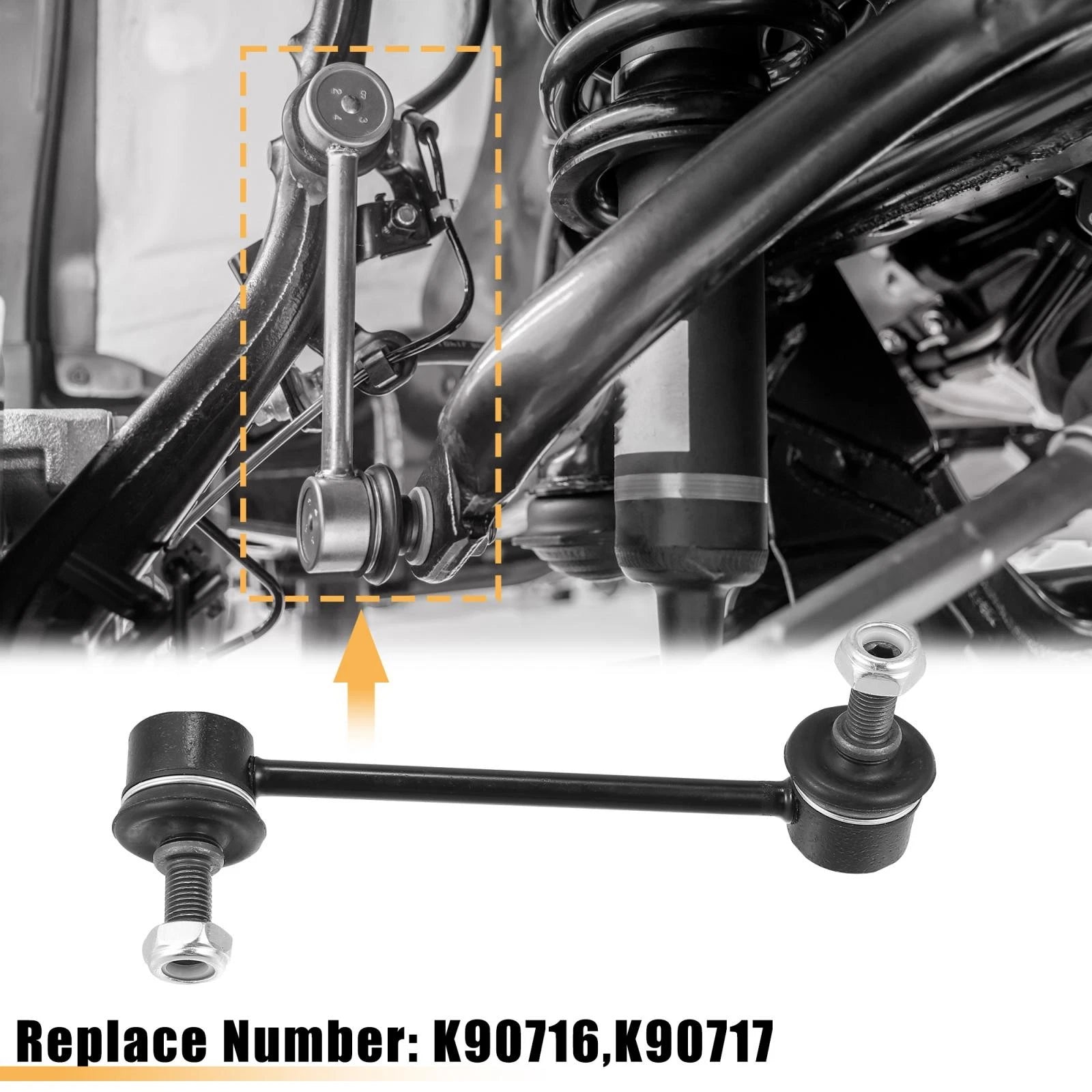 Sway Bar Links Rear Set Stabilizer Link Kit for Honda Pilot (2003–2008)
