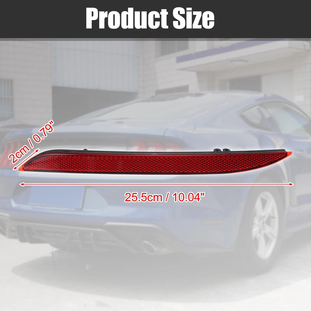 Bumper Reflector Sticker Pair Replacement for Ford Mustang (2015–2017)