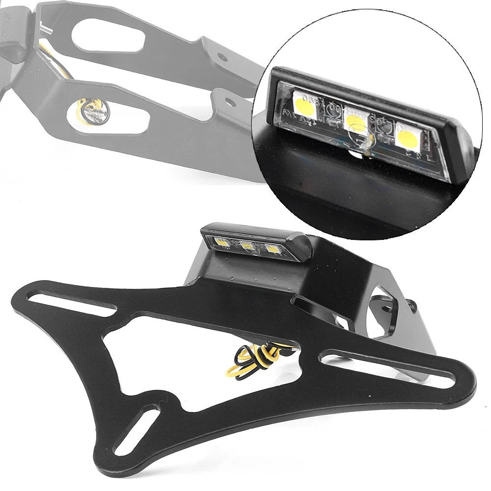 CNC Eliminator Tail License Plate Holder Bracket for Kawasaki Z650 (2017–2018)