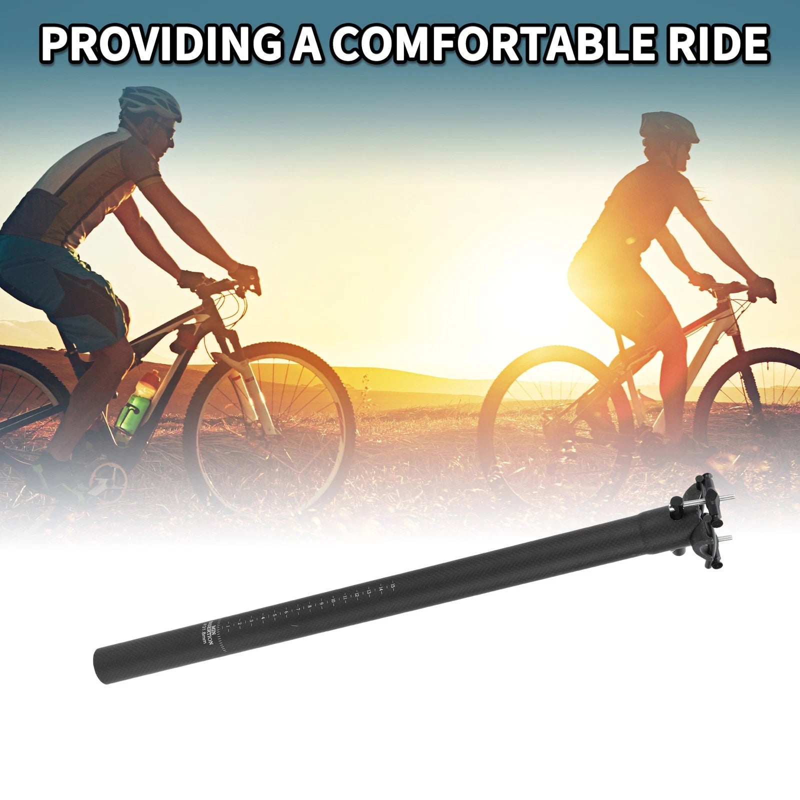 Seat Post Clamp Adapter 31.8x600mm Replacement for Bike Bicycle Saddle