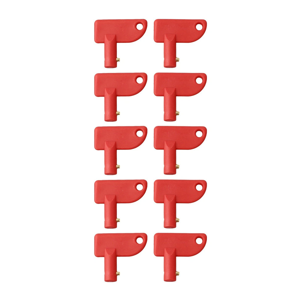 10X ABS Plastic Spare Key for Battery Isolator Switch (Power Kill Cut Off)