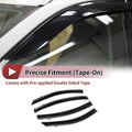 Window Deflectors Side Vent Visor Black 1 Set for Mazda 6 Sedan (2014–2021)