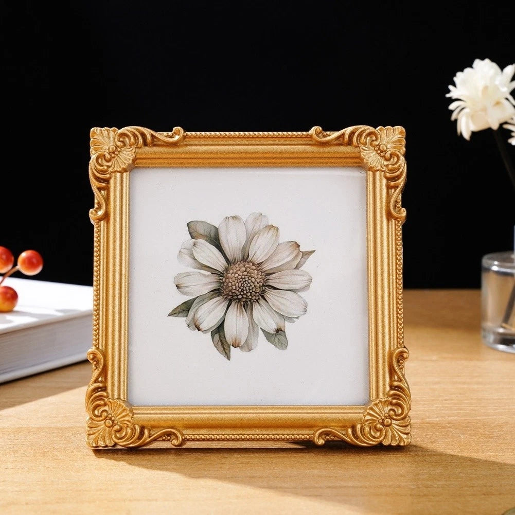 Floral Carved Vintage Resin Frame for Classic Cars