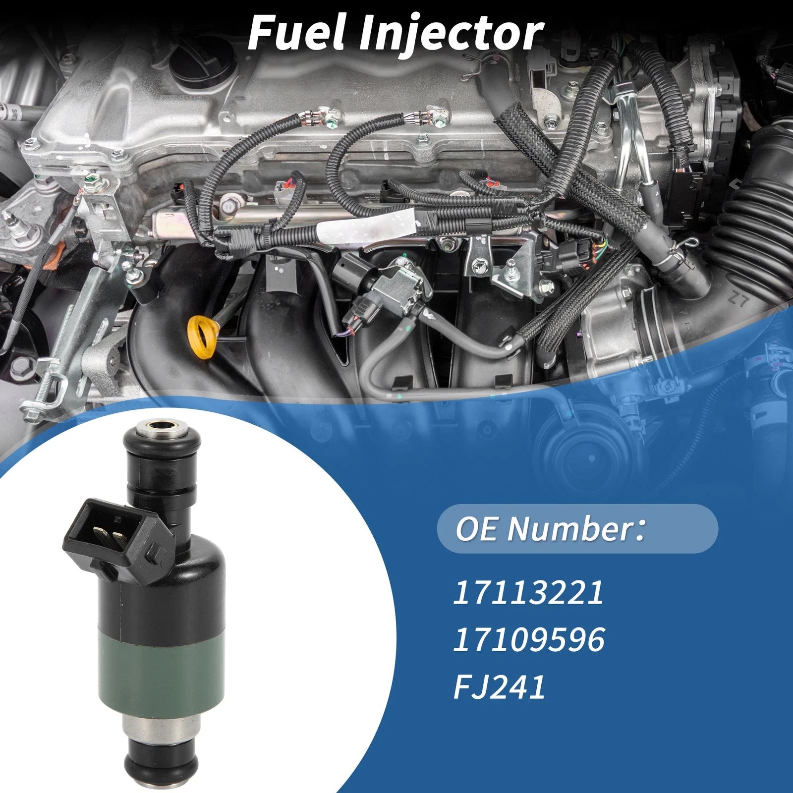 Fuel Injector Replacement for Chevrolet C2500 C3500 K2500 K3500 7.4L (1996–2000)