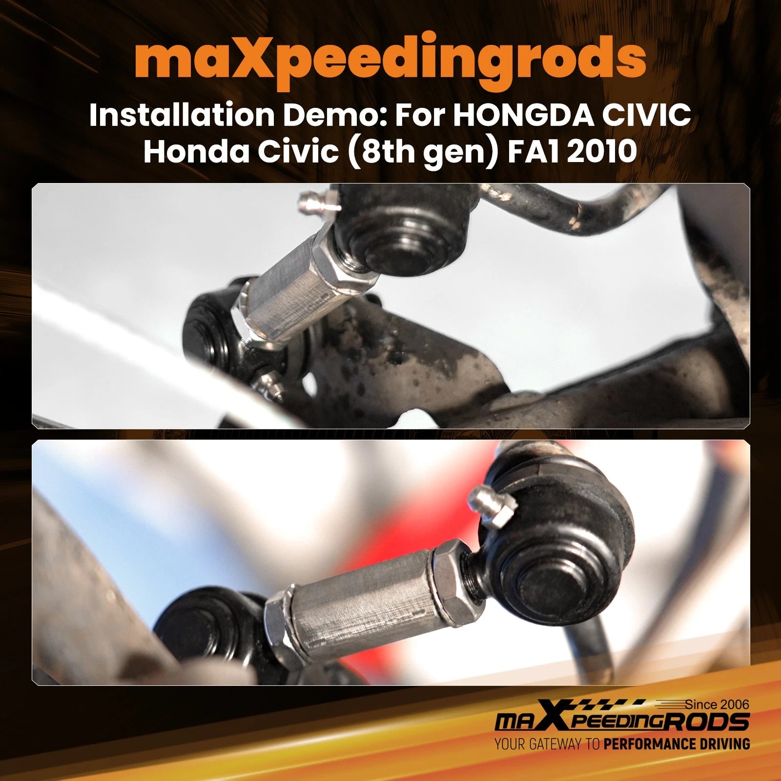 Adjustable Sway Bar Links Kit for Honda Civic (2006–2011)