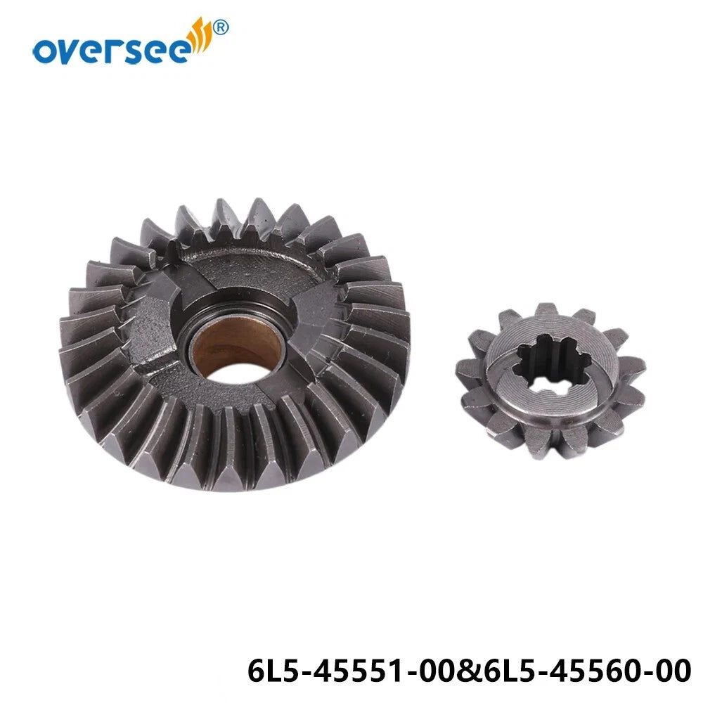 Gear Kit Set for Yamaha F2.5 3MH 3G 3L 3S Outboard (6L5-45560-00, 6L5-45551)