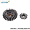 Gear Kit Set for Yamaha F2.5 3MH 3G 3L 3S Outboard (6L5-45560-00, 6L5-45551)