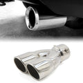 75mm Inlet Exhaust Pipe for Car (Dual Twin End Tips)