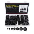 170 Pcs Rubber Grommet Assortment for Electrical and Plumbing Use